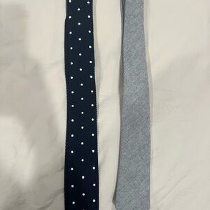 Men's Polka Dot and Solid Tie Set